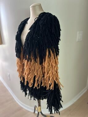 Boho Fringe Knit Jacket/cardigan